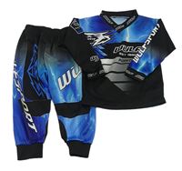 2set - Černo-modré sportovní triko + kalhoty Wulf