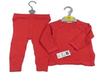 Nové - 2set - Malinový vzorovaný svetr + kalhoty Dunnes