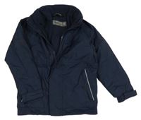 Tmavomodrá šusťáková podzimní bunda s proužky Regatta 