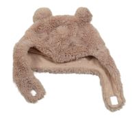 Starorůžová kožešinová podšitá ušanka Zara 