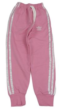 Růžové tepláky s logem Adidas