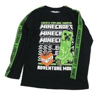 Černé triko s Minecraft Next