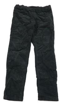 Tmavošedé elastické manšestráky H&M