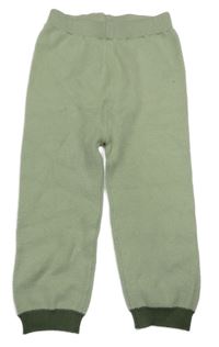 Svetlozelené pletené nohavice