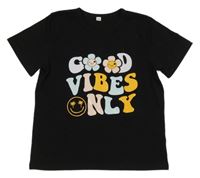 Čierne tričko s nápisom