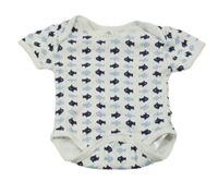 Biele body s rybkami