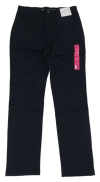 Nové - Tmavomodré plátenné chino nohavice Denim Co.