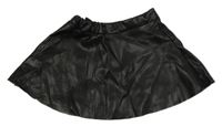 Čierna koženková kolává sukňa H&M