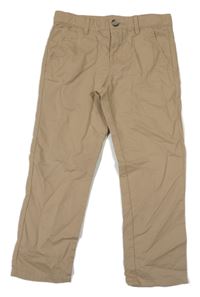 Béžové plátenné chino nohavice H&M