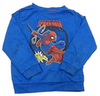 Cobaltovoě modrá mikina so Spider-manem MARVEL