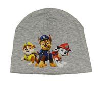 Sivá melírovaná čapica s PAW PATROL C&A