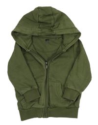 Khaki prepínaci mikina s kapucňou F&F