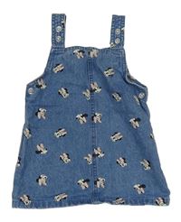 Modré rifľové šaty s Minnie PRIMARK