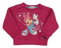 Malinová mikina s Minnie Adidas