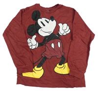 Vínová mikina s Mickey PRIMARK