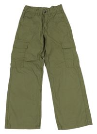Khaki cargo plátěné kalhoty Y.F.K.