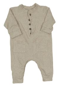 Svetlobéžový melírovaný úpletový overal zn. George