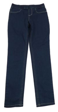 Tmavomodré riflové džegíny H&M