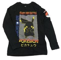 Černé triko s Pikachu M&S