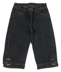 Tmavomodré capri rifle