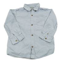 Bílo-modrá vzorovaná košile Vertbaudet