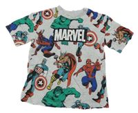 Světlešedé melírované tričko s Avengers H&M