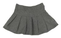 Sivá pruhovaná melírovaná sukňa H&M