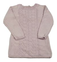 Ružové svetrové šaty so vzorom zn. Primark