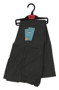 Nové - 2x tmavosivé melírované slávnostné nohavice M&S