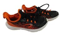 Černo-oranžové ultralehké sportovní funkční boty Decathlon vel. 35