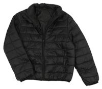 Černá prošívaná šusťáková zateplená bunda Primark