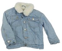 Světlemodrá riflová zateplená bunda Primark