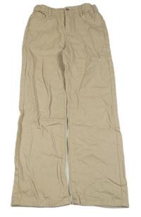 Béžové široké rifle Shein