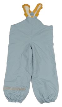 Světlemodré šusťákové zateplené laclové kalhoty TCM