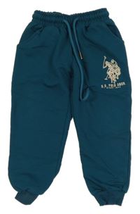 Tmavozelené tepláky U.S. Polo Assn.