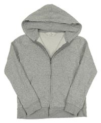Sivá melírovaná prepínaci mikina s kapucňou H&M