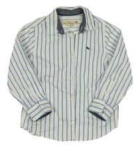 Bielo-modrá pruhovaná košeľa H&M