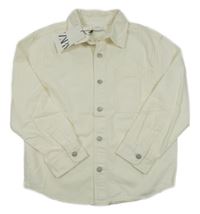 Nové - Smetanová riflová košilová bunda Zara