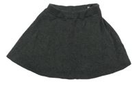 Tmavosivá pletená sukňa H&M