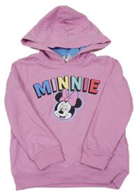 Ružová mikina s Minnie a kapucňou Disney