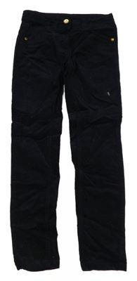 Tmavomodré menšestrové skinny nohavice Pocopiano
