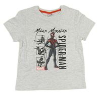 Sivé melírované tričko so Spidermanem Primark