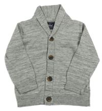 Šedý lehký propínací svetr Rebel