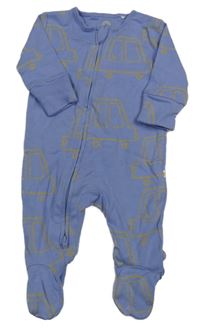 Fialový overal s auty Next