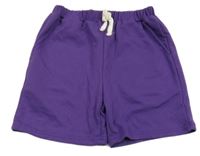 Fialové teplákové kraťasy shein