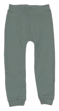 Šedomodré žebrované lehké tepláky Tu