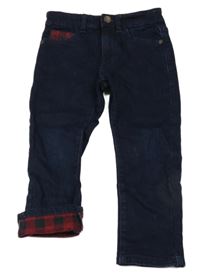 Tmavomodré thermo skinny rifle Next