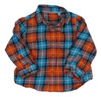 Červeno-modrá kostkovaná košile Mothercare