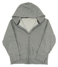 Sivá melírovaná prepínaci mikina s kapucňou H&M