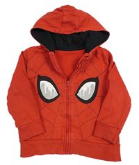 Červená prepínaci mikina s kapucí - Spiderman George